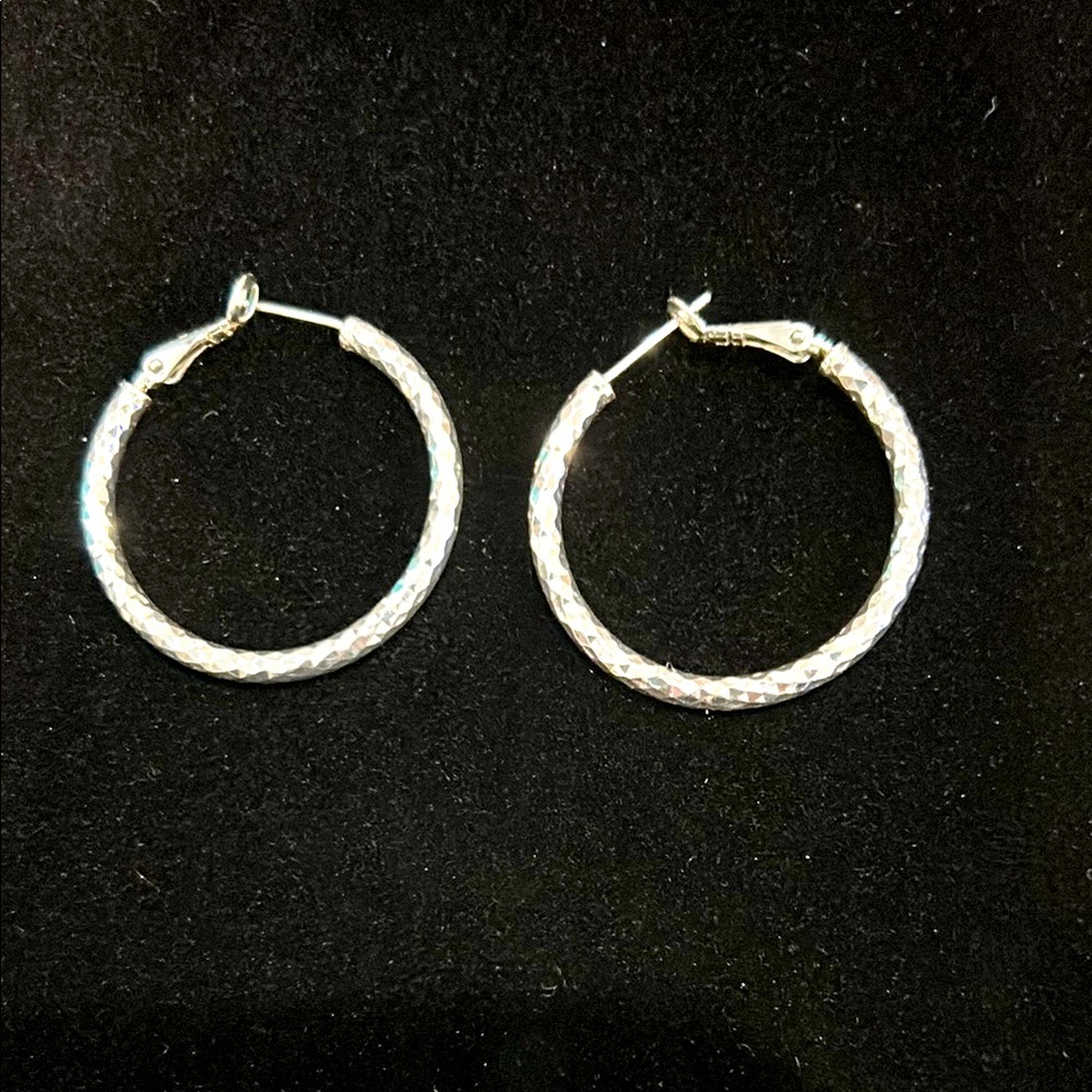 Silver Hoop Earrings